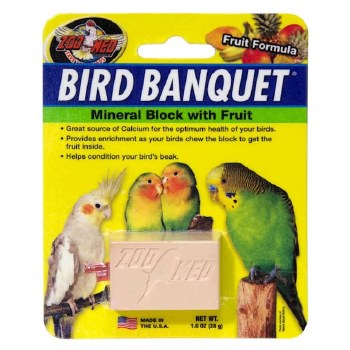 Zoo Med Bird Banquet Block Fruit Formula Small