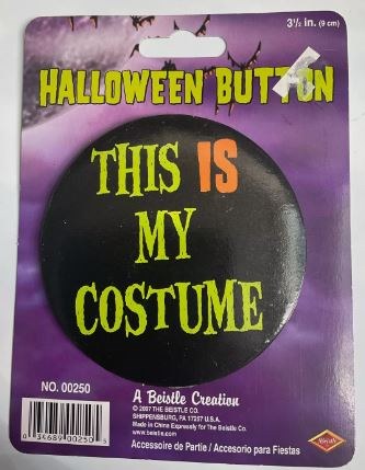 Costume Halloween Button