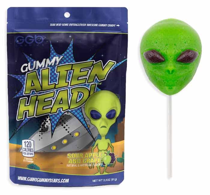 Candy Gummy Alien Head
