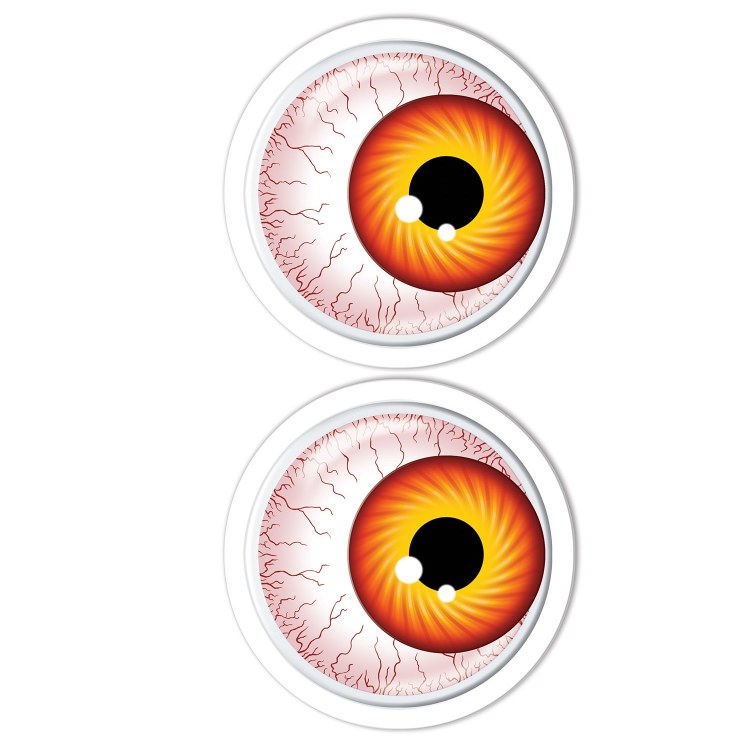 Giant Googly, Bloodshot Eyes ~ 1 Pair