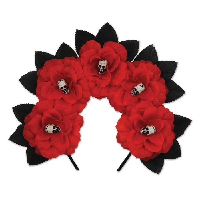 DOTD Red Floral Headband