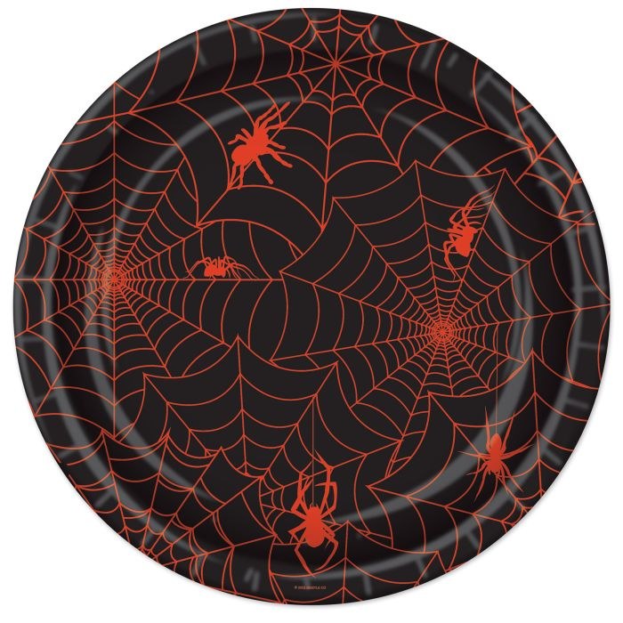 Spider Web 9" Plates 8ct