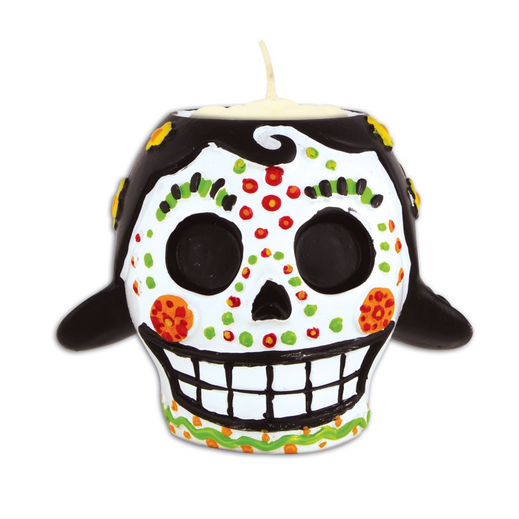 Tealight Holder Day of the Dead Female