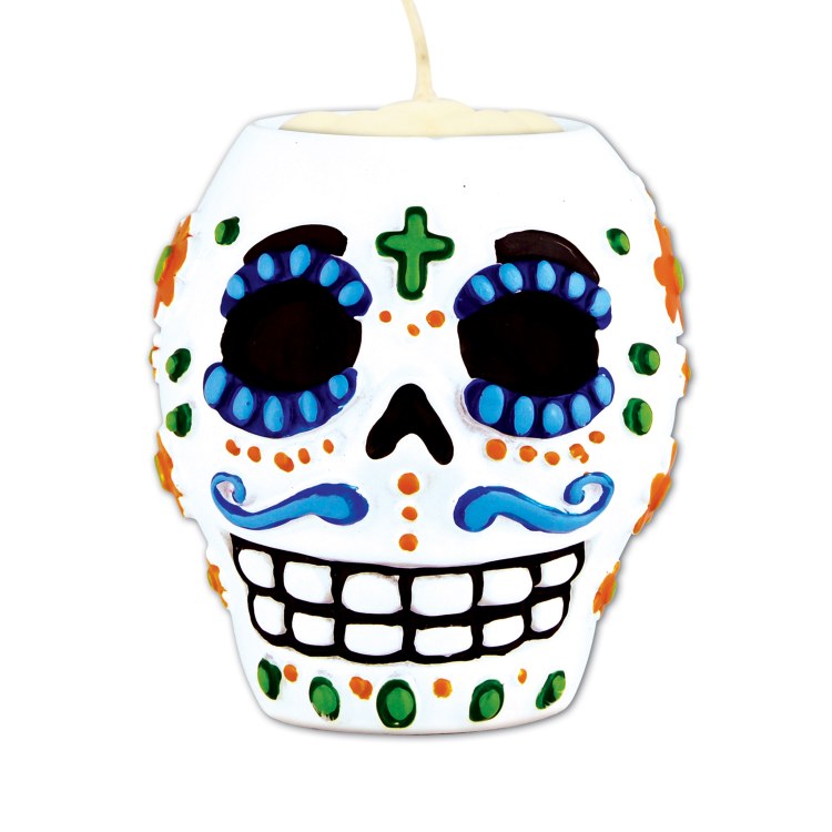 Tealight Holder Day of the Dead Male