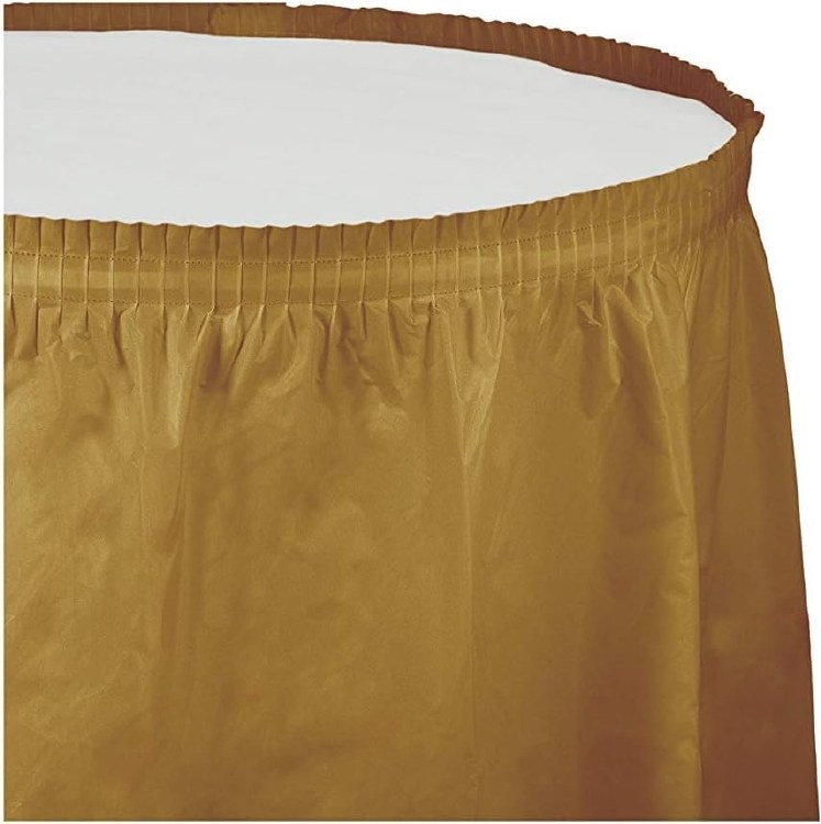 Glittering Gold Tableskirt