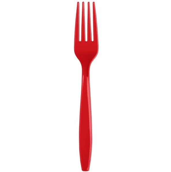 Classic Red Forks