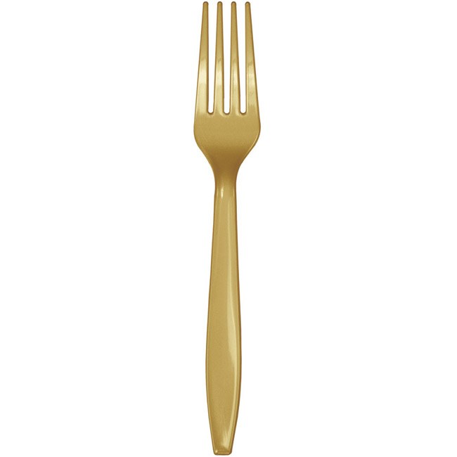 Glittering Gold Forks