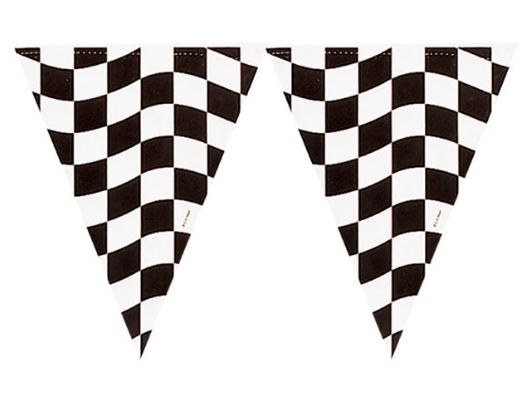 Banner Flag B/W Check