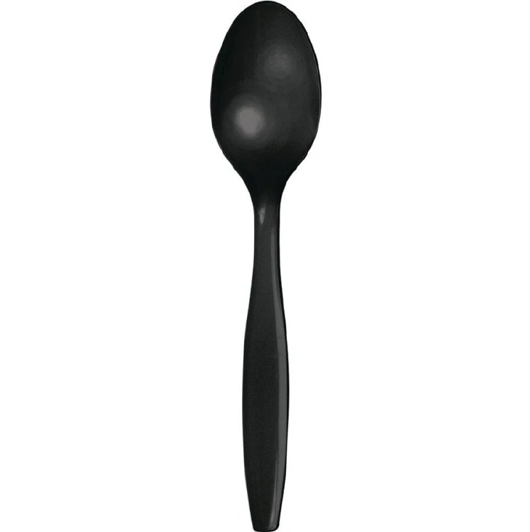 Jet Black Spoons 20ct