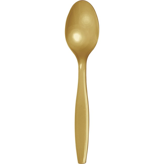 Glittering Gold Spoons 24ct