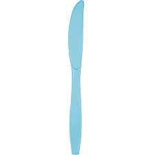 Blue Pastel Plastic Knives 24ct
