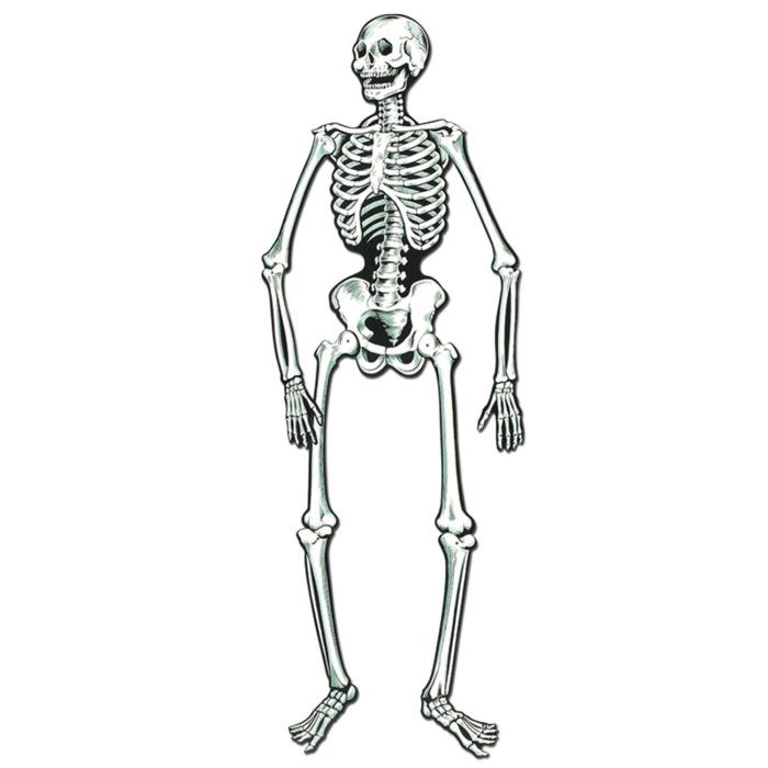 Vintage Jointed Skeleton Cutout ~ 22" / 2 Pack