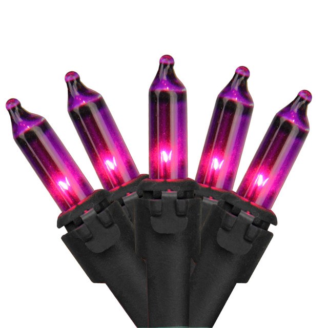 Halloween Mini Holiday Lights ~ Purple / 100 Count
