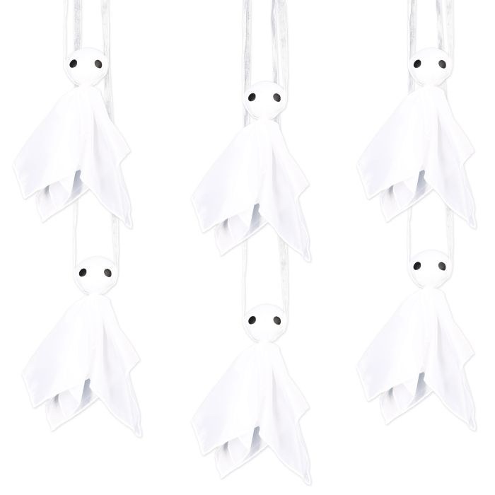 Hanging 8.5in. Fabric Ghosts • 6 Pack