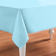 Blue Pastel Plastic Rectangle Tablecover