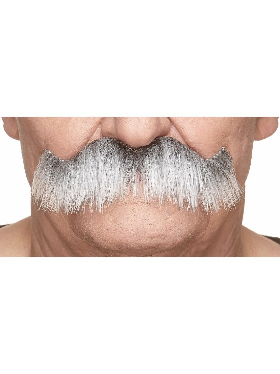 Mustache Banker Silver Grey
