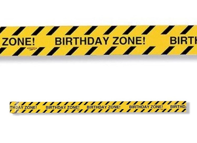 Birthday Zone Construction Tape 45ft