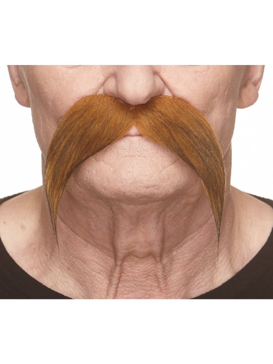 Long Cowboy Mustache Auburn