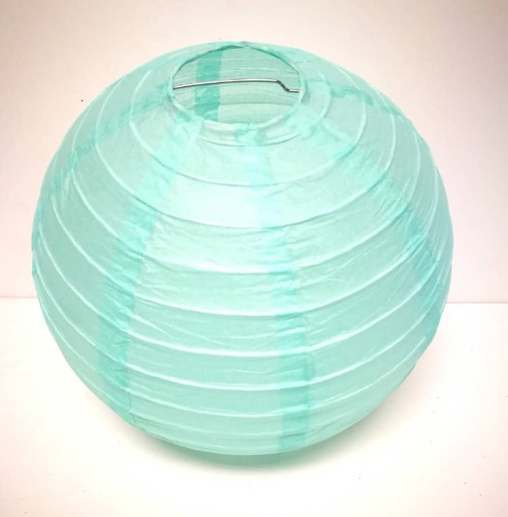 Paper Lantern 8in Lt Blue