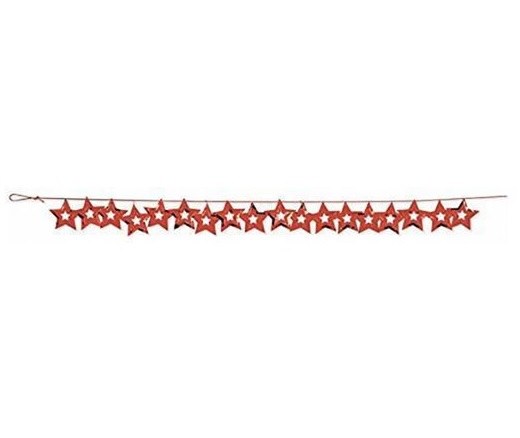 Garland Confetti Red Stars