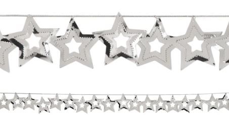 Garland Silver Stars Confetti