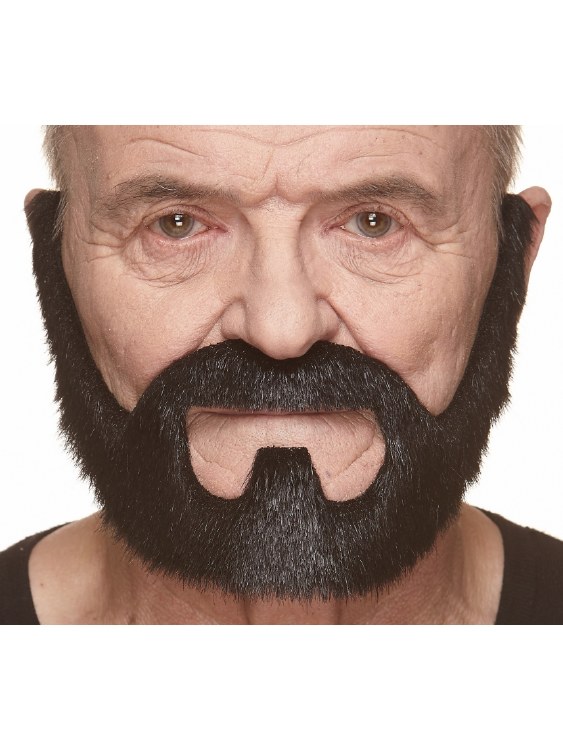 Beard Full w/ Goatee Black