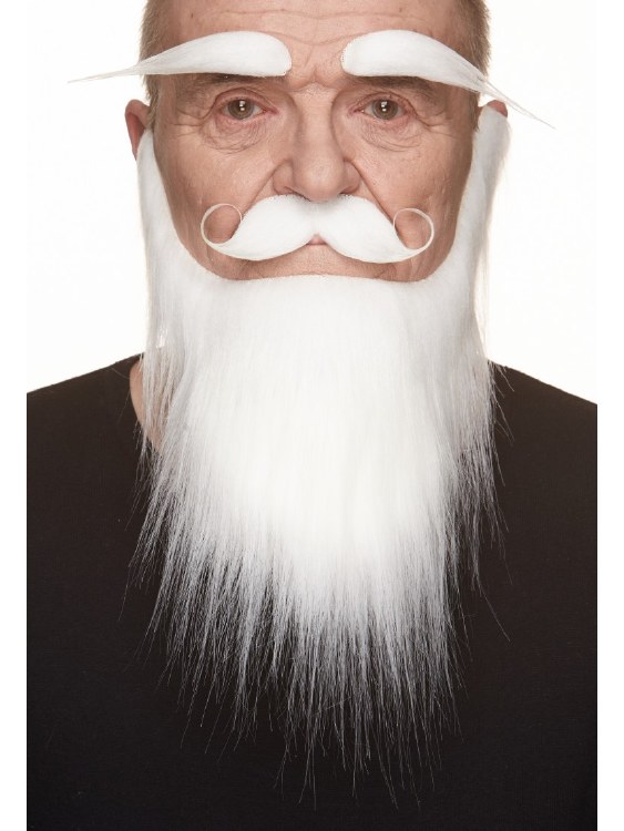 Beard/Handlebar Kit White