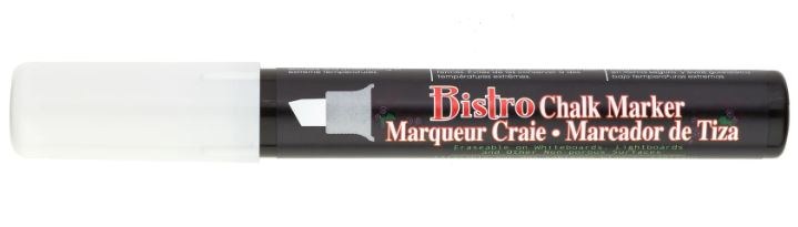 Bistro Chalk Chisel Marker WHT