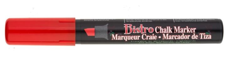 Bistro Chalk Chisel Marker RED