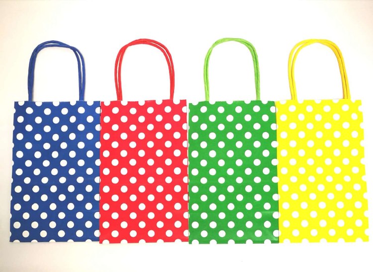 Craft Bags Lg Polka Dot Multi
