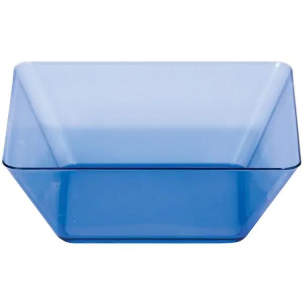Bowl Sq 5in Blue 4pk
