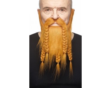 Long Braided Beard Ginger