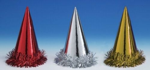 Hat Cone Fringed Metallic