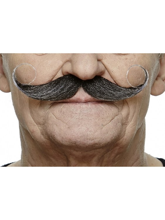 Mustache Handlebar Swirl Grey