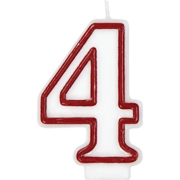 Candle 4 Red Outline