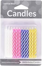 Candle Candy Striped Asst