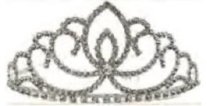 Tiara Metal Silver Rhinestone