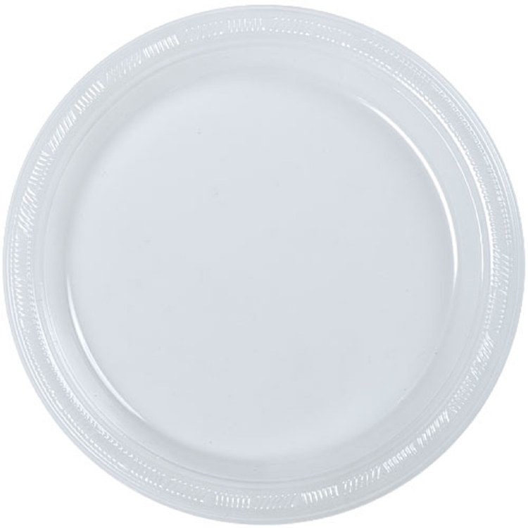 Clear 10" Plastic Plates 20ct