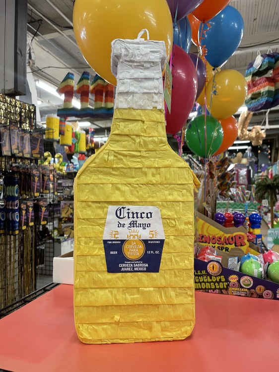 Pinata Beer Bottle Flat Champion Party Supply