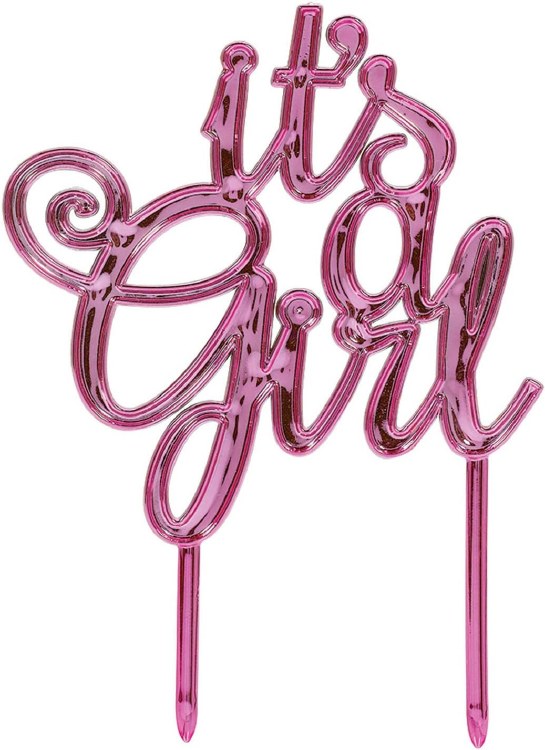 It's A Girl Cake Topper