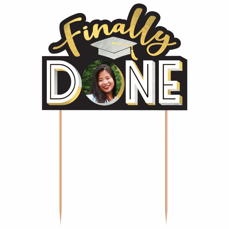 Grad Photo Frame Cake Topper