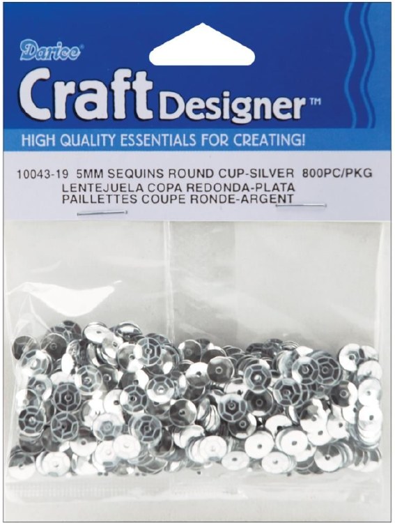 Sequins Silver 200pcs