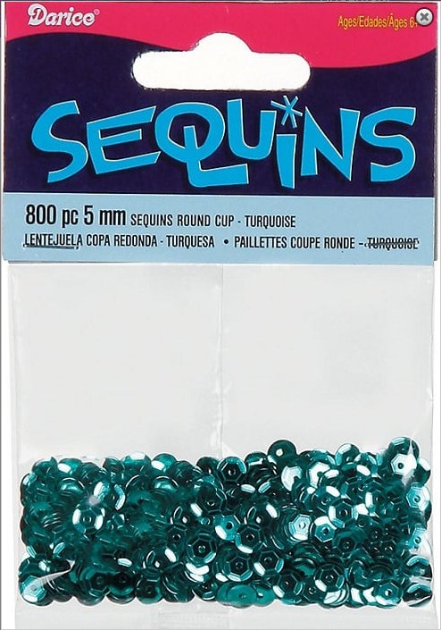 Sequins Turq 200pcs