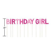 Candle Birthday Girl