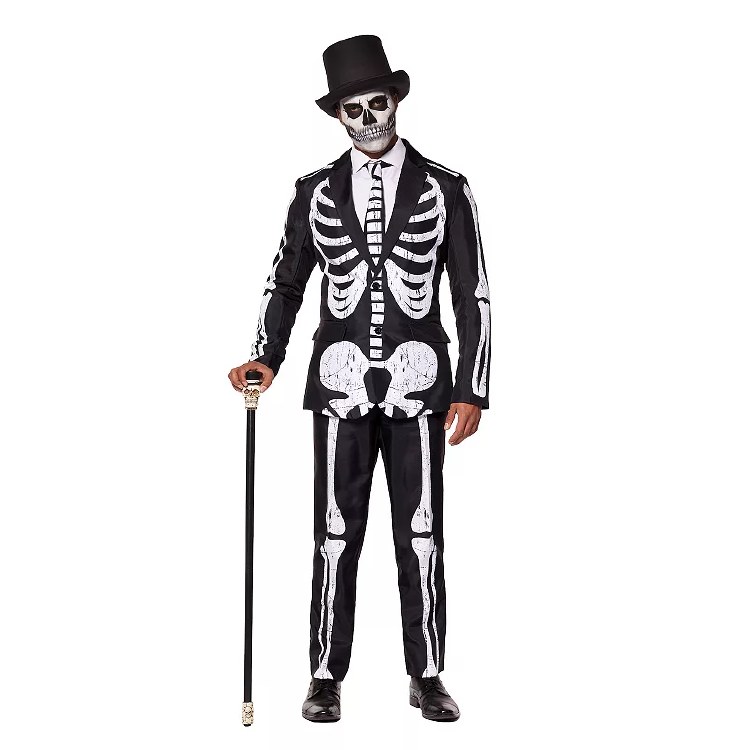 Skeleton Suit Grunge Ad XLarge