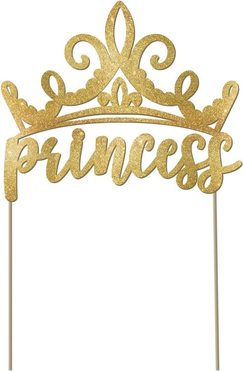 Princess Cake Pick Glitter