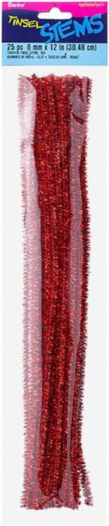 Tinsel Stick Red