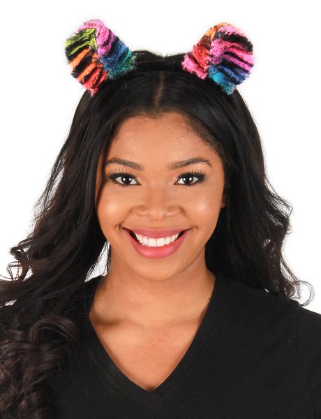Tiger Headband Neon Rainbow