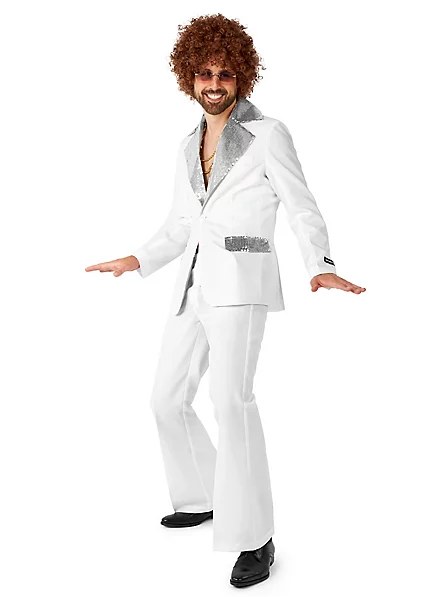 Disco Suit White Adult XLarge