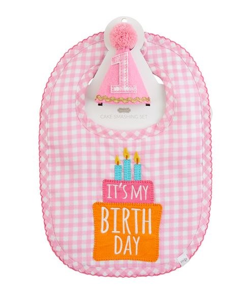 Cake Smasher Set Pink Gingham